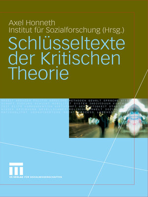 cover image of Schlüsseltexte der Kritischen Theorie